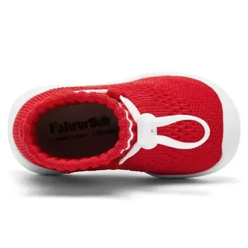 Fahrerliebe Baby Non Slip Socks Shoes Boys Girls Soft Slip On Sneakers Protection Toe Infant Slippers Lightweight Breathable First Walking Shoes - 5