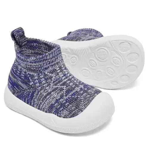 Fahrerliebe Baby Non Slip Socks Shoes Boys Girls Soft Slip On Sneakers Protection Toe Infant Slippers Lightweight Breathable First Walking Shoes - 2