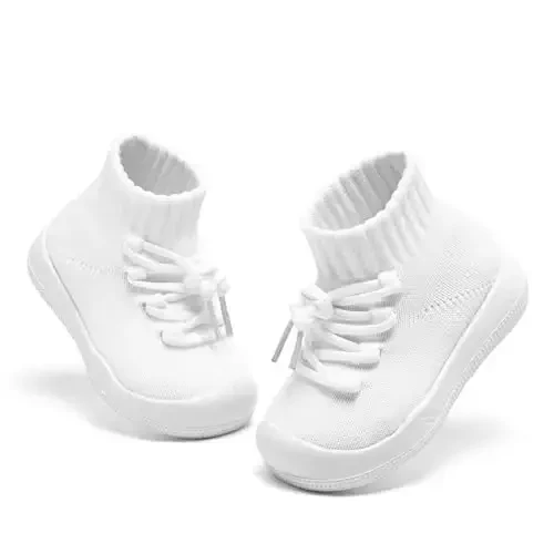 Fahrerliebe Baby Non Slip Socks Shoes Boys Girls Soft Slip On Sneakers Protection Toe Infant Slippers Lightweight Breathable First Walking Shoes - 6