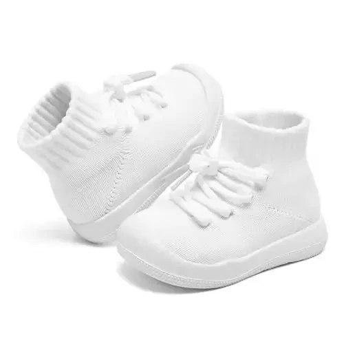 Fahrerliebe Baby Non Slip Socks Shoes Boys Girls Soft Slip On Sneakers Protection Toe Infant Slippers Lightweight Breathable First Walking Shoes - 7
