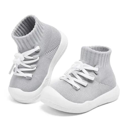 Fahrerliebe Baby Socks Shoes for Boys and girlsAnti Slip Sports ShoesToe ProtectionBaby Walking Shoes, Lightweight and Breathable Slip on Walking Shoes - FAHRERLIEBE