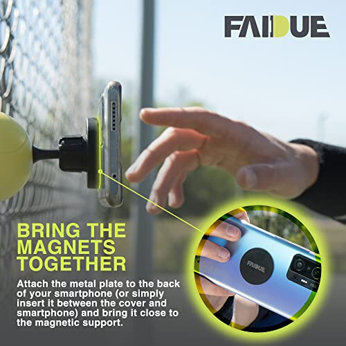 FAIDUE Tennis va Pikapbol to'siq telefon ushlagichi - Erkaklar va ayollar uchun sovg'a g'oyasi - O'g'il va qizlar uchun mashg'ulot aksessuarlari - Tennis o'yinlaringizni yozib oling va yana bir bor tomosha qiling - 4