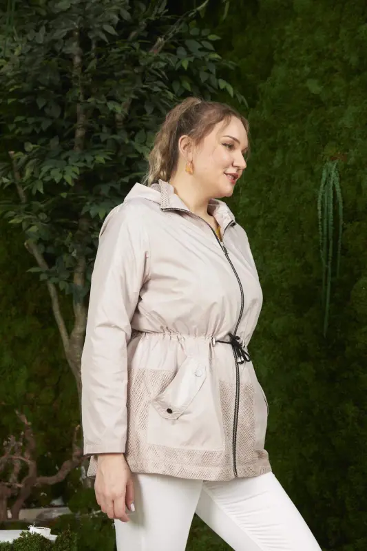 Файл Подробный Большой Размер Тренчкот Крем - 2