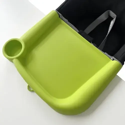 FAILUN Silicone Baby Dining Tray Compatible with Inglesina Fast Table Chair & Other Hook-On High Chairs,Portable Clip-On Fast Table Chair Baby Tray, Dishwasher Safe & BPA Free (Green) - MODAZONE