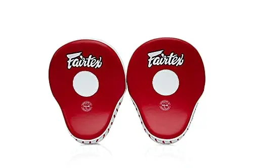 Fairtex FMV9 Contoured Focus Mitts |Striking Accuracy & Protection for Boxing, Muay Thai, Kickboxing |Ergonomic Design, Soft Padding, Secure Fit Leather - 3