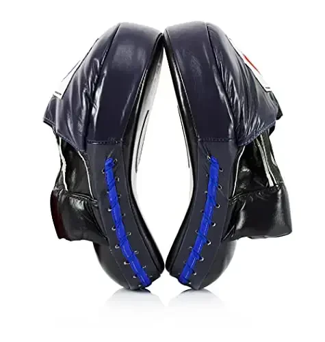 Fairtex FMV9 Contoured Focus Mitts |Striking Accuracy & Protection for Boxing, Muay Thai, Kickboxing |Ergonomic Design, Soft Padding, Secure Fit Leather - 2