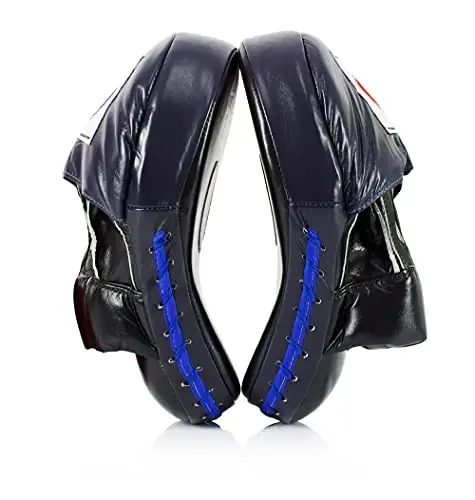 Fairtex FMV9 Contoured Focus Mitts |Striking Accuracy & Protection for Boxing, Muay Thai, Kickboxing |Ergonomic Design, Soft Padding, Secure Fit Leather - FAIRTEX (1)