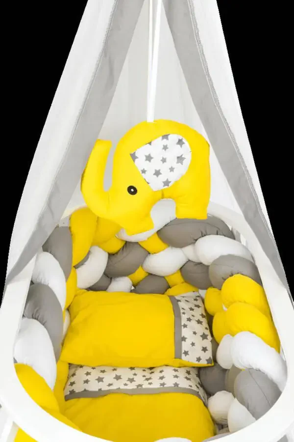 Fairytale Basket Cradle Wooden Cradle Woven Sleep Set Natural Wooden Cradle - 2