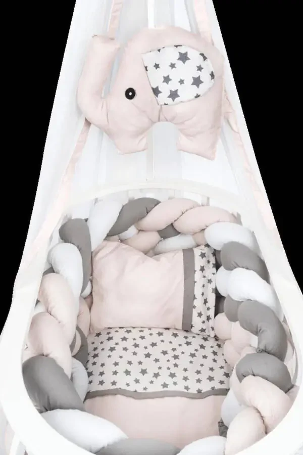 Fairytale Basket Cradle Wooden Cradle Woven Sleep Set Natural Wooden Cradle - 2