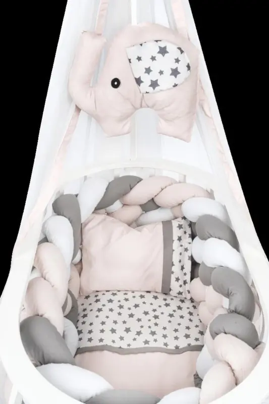 Fairytale Basket Cradle Wooden Cradle Woven Sleep Set Natural Wooden Cradle - 2