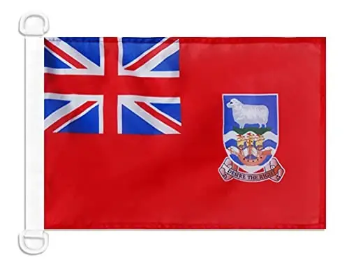 Falkland Islands Civil Ensign NAUTICAL Flag 18'' x 12'' - Malvinas merchant flags 30 x 45 cm. - Banner 12x18 in for boat - AZ FLAG - AZ FLAG
