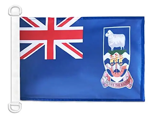 Falkland orollari dengiz bayrog'i 18'' x 12'' - Malvin orollari bayroqlari 30 x 45 sm. - Qayiq uchun banner 12x18 dyuym - AZ FLAG - AZ FLAG