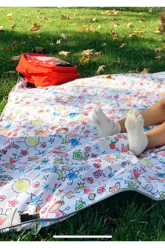 Family 145x150cm, Placemat for Under High Chair, Table, Activity Cover, Machine Washable - 6