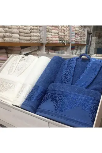 Family Bathrobe Set-Cream 