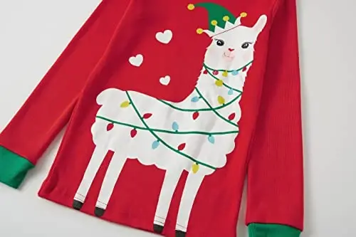 Family Feeling Çocuk ve Bebek Kız Erkek Pijama 2'li Pijama Takımı %100 Pamuklu Gecelik - 4