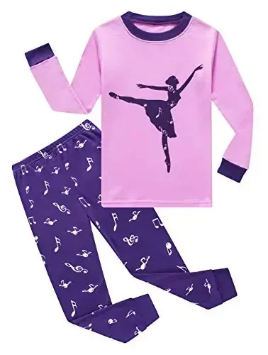 Family Feeling Kids & Toddler Girls Boys Pajamas 2 Piece Pjs Set 100% Cotton Sleepwear - 1