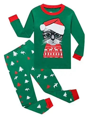 Family Feeling Kids & Toddler Girls Boys Pajamas 2 Piece Pjs Set 100% Cotton Sleepwear 