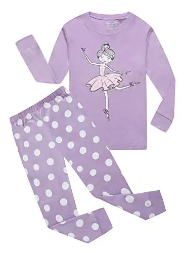 Family Feeling Kids & Toddler Girls Boys Pajamas 2 Piece Pjs Set 100% Cotton Sleepwear 