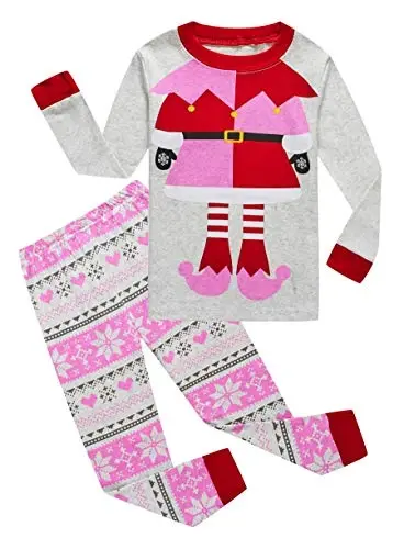 Family Feeling Kids & Toddler Girls Boys Pajamas 2 Piece Pjs Set 100% Cotton Sleepwear 