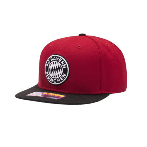 Fan Ink Bayern Munich 'Amerikaning O'yini' Sozlanadigan Snapback Futbol Shlyapasi/Qopqog'i Qizil/Qora - 2