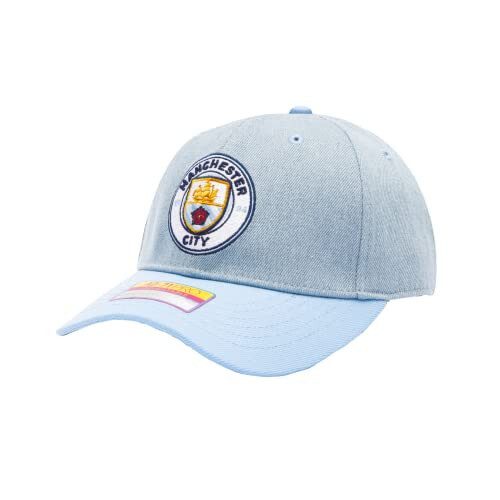 Fan Ink Manchester City 'Nirvana' Adjustable Slider Buckle Hat/Cap | Lt. Blue/Denim - 9