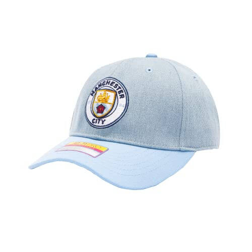 Fan Ink Manchester City 'Nirvana' Adjustable Slider Buckle Hat/Cap | Lt. Blue/Denim - 9