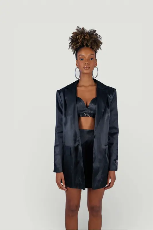 Fancy Blazer Jacket Black - 4