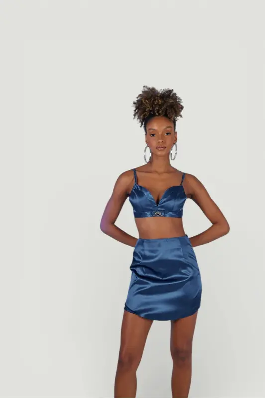 Fancy Skirt Navy Blue - 4