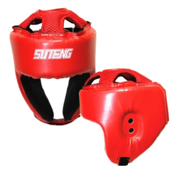 fankhu Boxing Helmet Adjustable Head Protection Mask for Sports Supplies (L Red)- - 3