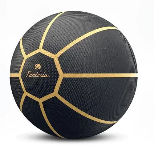 Fantecia Basketbol To'pi Rasmiy Hajmi 7 va Hajmi 5, Tashqi Ichki Basketbol, Yoshlar va Kattalar Basketboli (Qora Oltin) - 4