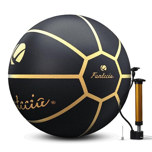 Fantecia Basketbol To'pi Rasmiy Hajmi 7 va Hajmi 5, Tashqi Ichki Basketbol, Yoshlar va Kattalar Basketboli (Qora Oltin) - Fantecia