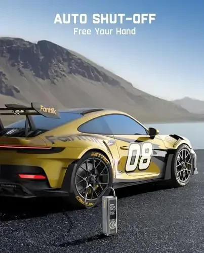 Fanttik X8 APEX Shina Pompasi Portativ Havo Kompressori, 1 Min Tez Shishirish, LED Dual Ekranli 150PSI Simsiz Shina Pompasi, Avtomobil, Velosiped, Mototsikl uchun mos, 26.3