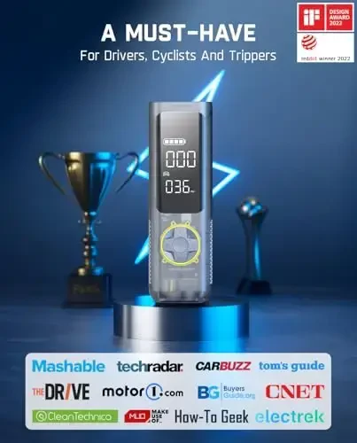 Fanttik X8 APEX Shina Pompasi Portativ Havo Kompressori, 1 Min Tez Shishirish, LED Dual Ekranli 150PSI Simsiz Shina Pompasi, Avtomobil, Velosiped, Mototsikl uchun mos, 26.3