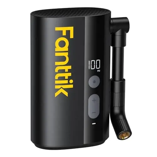 Fanttik X9 Ace Mini Velosiped Shinalari Pompasi, 32s Tez Shishiradigan Velosiped Pompasi O'lchovchi bilan, 150PSI Elektrik Havo Pompasi Presta va Schrader Klapan bilan, Yo'l Velosipedi, Tog' Velosipedi, E-Velosiped, Shahar Velosipedi uchun Mos - 1