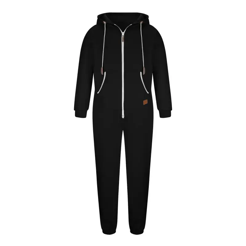 Fanxing Men's Tracksuits 2Pcs Set Full Zip Up Jacket Coat Outfits Hoodies Sweatshirt with Sweatpants Sport Sweatsuits Hip Pop Streetwear Mens Cargo Sweatpants Joggers Black,XL - 3