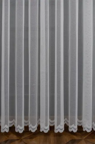 Farbateks Dikim Sadem Tül Perde Orijinal Tül 2kat Pileli Tül Perde-ekru - 1