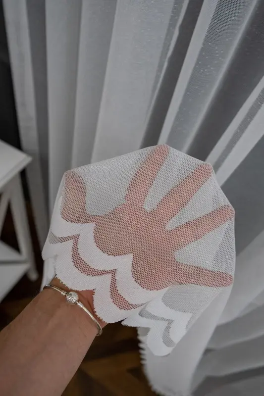 Farbateks Dikim Sadem Tül Perde Orijinal Tül 2kat Pileli Tül Perde - ekru - 5