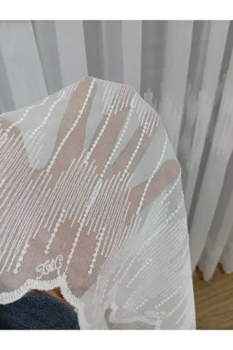 Farbateks Tikuv Toji Lavinia Model 1e2 Qavatli Pilili Ajinlanmaydigan Dazmollash Shart Emas Tul Pardasi-F - 4