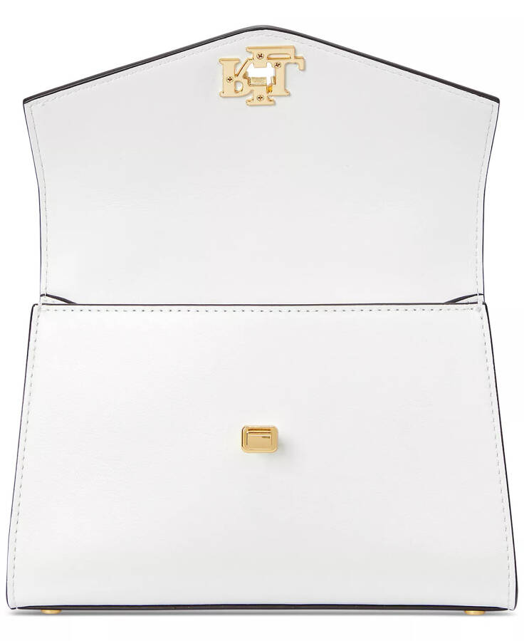 Farrah Small Leather Satchel White - 5