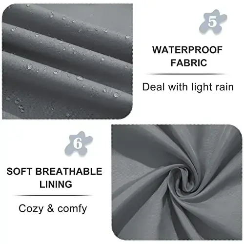 FARVALUE Ayollar suv o'tkazmaydigan trench paltosi ikki qatorli shamoldan saqlovchi klassik kamarli lapelli echib olinadigan kapyushonli palto - 6