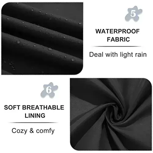 FARVALUE Women's Waterproof Trench Coat Double Breasted Windbreaker Classic Belted Lapel Overcoat with Removable Hood - 6