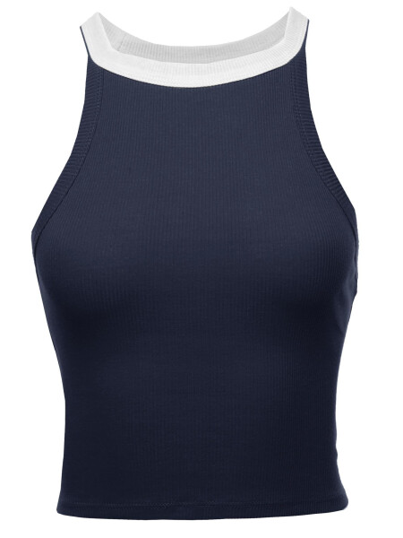 FashionOutfit Women's Solid Sleeveless Cute Crop Top - FASHIONOUTFIT