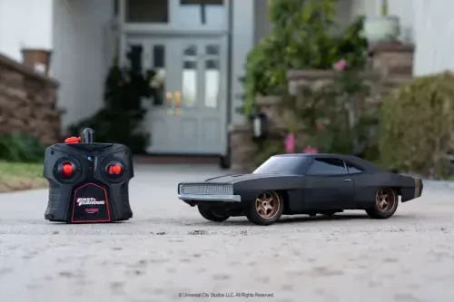 Fast & Furious 1: 16 Dom's 1968 Dodge Charger Widebody RC Radio Control Cars (Black) - 3