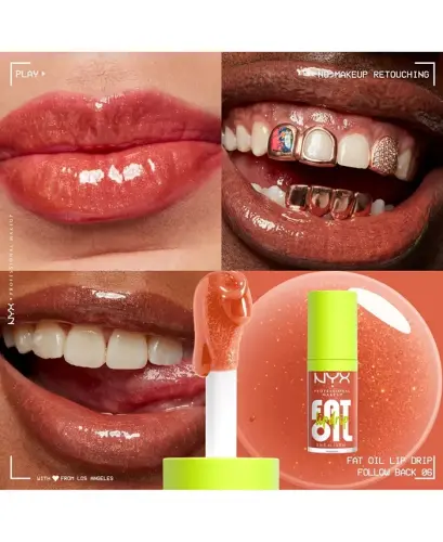 Fat Oil Lip Drip, 0.16 oz.-Follow Back (light orange) - 4