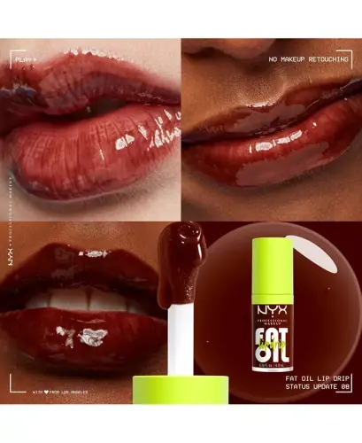 Fat Oil Lip Drip, 0.16 oz.-Status Update (dark brown) - 4