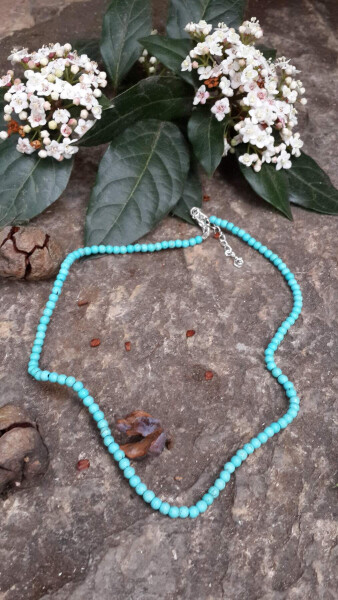 Fatmagül Turquoise Women's Necklace Natural Stone - 1