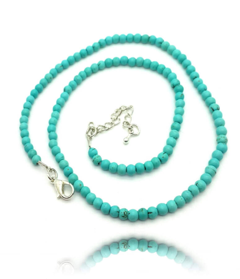 Fatmagül Turquoise Women's Necklace Natural Stone - 2