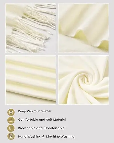 fauson Scarf for Women - Winter Scarf for Women Cold Weather Soft Shawls and Wraps Scarves for Womens - 4