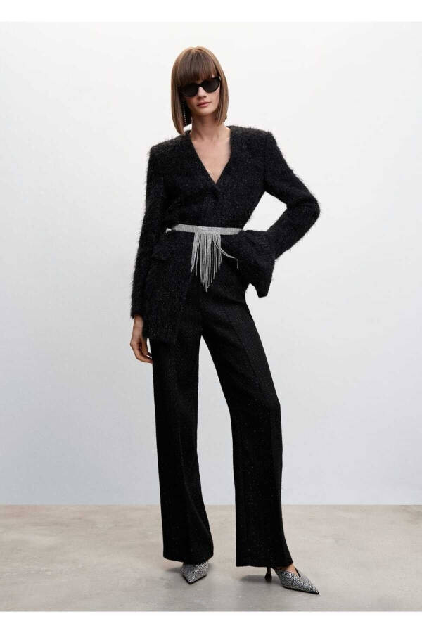 Faux Fur Knit Coat - 2