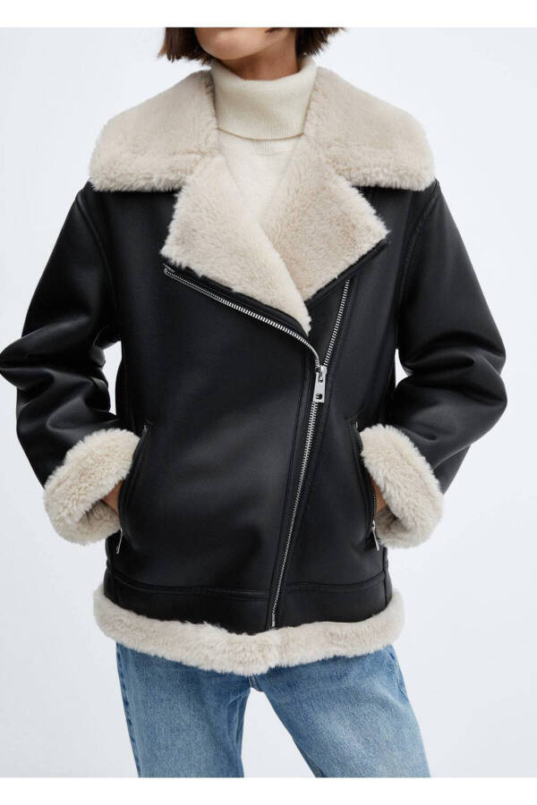 Faux Fur Lined Jacket - 5